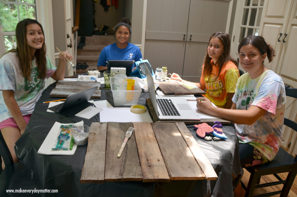 girls at table watermark