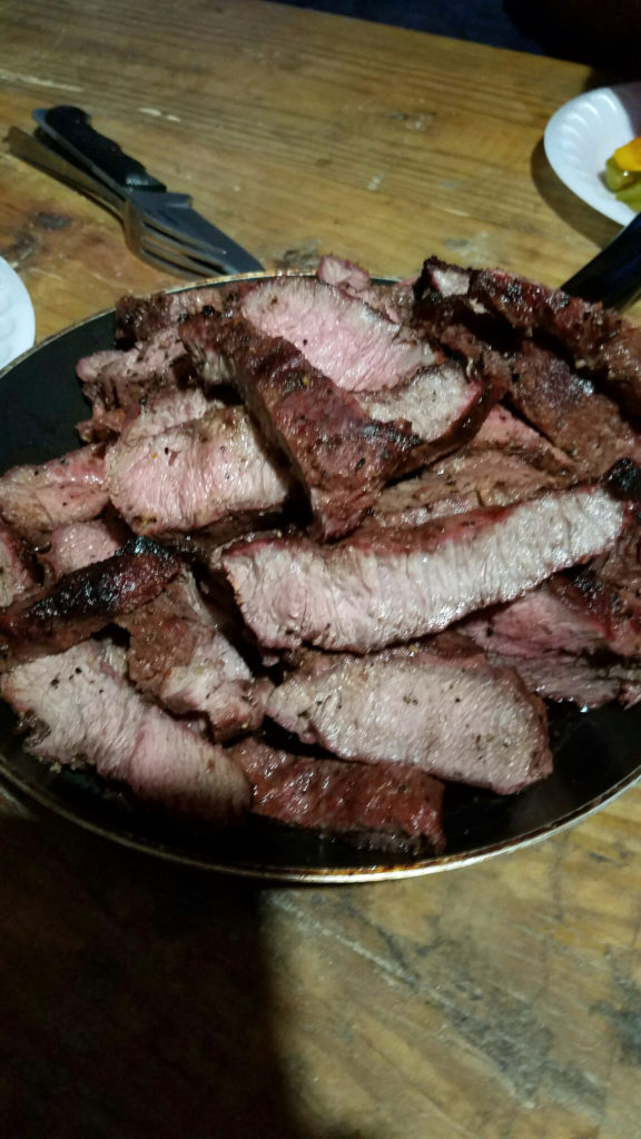 steak dinner guys weekend