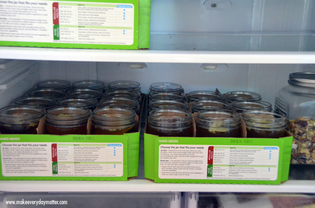 Lamb Stock cooling in fridge watermark